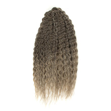 Load image into Gallery viewer, 3pcs/bag 22 Inch Gradient Curly Hair Ariel Hair Water Wave Twist Crochet Hair Synthetic Braid Hair Blonde Pink Deep Wave Braiding Hair Extension
