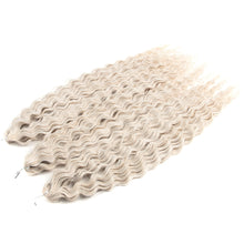 Load image into Gallery viewer, 3pcs/bag 22 Inch Gradient Curly Hair Ariel Hair Water Wave Twist Crochet Hair Synthetic Braid Hair Blonde Pink Deep Wave Braiding Hair Extension
