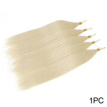 Load image into Gallery viewer, Soft Chemical Fiber Hair Straight Pony Hair Bundles Crochet Braids Hair Synthetic Braiding Hair Ombre Brown Crochet Women Hair Extensions
