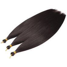 Load image into Gallery viewer, Soft Chemical Fiber Hair Straight Pony Hair Bundles Crochet Braids Hair Synthetic Braiding Hair Ombre Brown Crochet Women Hair Extensions
