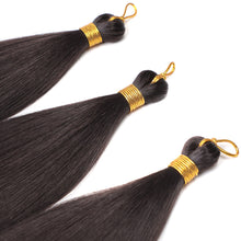 Load image into Gallery viewer, Soft Chemical Fiber Hair Straight Pony Hair Bundles Crochet Braids Hair Synthetic Braiding Hair Ombre Brown Crochet Women Hair Extensions
