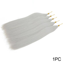 Load image into Gallery viewer, Soft Chemical Fiber Hair Straight Pony Hair Bundles Crochet Braids Hair Synthetic Braiding Hair Ombre Brown Crochet Women Hair Extensions
