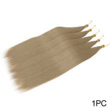 Load image into Gallery viewer, Soft Chemical Fiber Hair Straight Pony Hair Bundles Crochet Braids Hair Synthetic Braiding Hair Ombre Brown Crochet Women Hair Extensions
