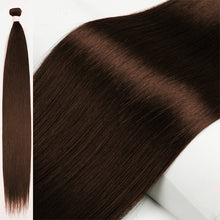 Load image into Gallery viewer, Fashion Gradient Straight Hair Extensions Ombre Blonde Hair Bundles Super Long Hair Synthetic 24 Inch Straight Women False Hair Piece
