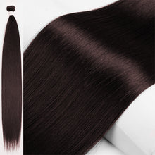 Load image into Gallery viewer, Fashion Gradient Straight Hair Extensions Ombre Blonde Hair Bundles Super Long Hair Synthetic 24 Inch Straight Women False Hair Piece
