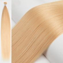 Load image into Gallery viewer, Fashion Gradient Straight Hair Extensions Ombre Blonde Hair Bundles Super Long Hair Synthetic 24 Inch Straight Women False Hair Piece
