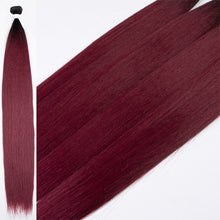 Load image into Gallery viewer, Fashion Gradient Straight Hair Extensions Ombre Blonde Hair Bundles Super Long Hair Synthetic 24 Inch Straight Women False Hair Piece
