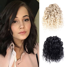 Load image into Gallery viewer, 10 Inches Deep Wavy Twist Hair Extensions Crochet Hair Synthetic Afro Curly Hair Braids High Temperature Fiber Braiding False Hair Piece
