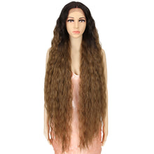 Load image into Gallery viewer, Long Lace Synthetic Hair Wigs Women 42inch Ombre Blonde Pink Water Wavy Long Curly Hair Wig Cosplay Hair Extensions
