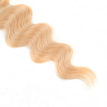 Load image into Gallery viewer, Fashion Wave Curly Hair Wave Ponytail Hair Bundles Soft Long Synthetic Hair Weave Ombre Brown Blonde 26 Inch Hair Extensions
