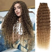 Load image into Gallery viewer, Hair Extensions Fashion Long Women Hair Curtains Loose Deep Wave Hair Bundles Extensions Chemical Fiber Curly Wigs False Hair Piece
