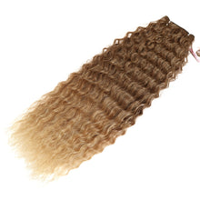 Load image into Gallery viewer, Hair Extensions Fashion Long Women Hair Curtains Loose Deep Wave Hair Bundles Extensions Chemical Fiber Curly Wigs False Hair Piece
