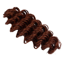 Load image into Gallery viewer, 24" Women Deep Wavy Twist Crochet Gradient Hair Synthetic Afro Curly Hair Crochet Braids Ombre Blonde Braiding Hair Extensions
