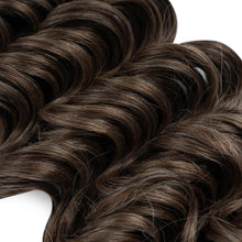 Load image into Gallery viewer, 24" Women Deep Wavy Twist Crochet Gradient Hair Synthetic Afro Curly Hair Crochet Braids Ombre Blonde Braiding Hair Extensions
