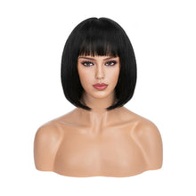 Load image into Gallery viewer, Women's Short Straight Hair Soft Wig Cover Fluffy Full Top Wig Cover Fashion Gradient Fashion Cosplay False Hair Wigs
