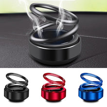 Load image into Gallery viewer, Car Auto Solar Energy Rotating Aromatherapy Air Fresher Double Ring Interior Accessories Diffuser For Car Home Decoration
