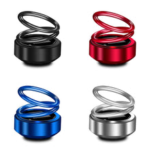 Load image into Gallery viewer, Car Auto Solar Energy Rotating Aromatherapy Air Fresher Double Ring Interior Accessories Diffuser For Car Home Decoration
