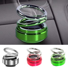 Load image into Gallery viewer, Car Auto Solar Energy Rotating Aromatherapy Air Fresher Double Ring Interior Accessories Diffuser For Car Home Decoration
