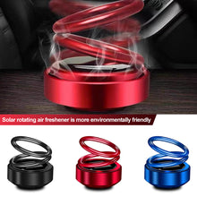 Load image into Gallery viewer, Car Auto Solar Energy Rotating Aromatherapy Air Fresher Double Ring Interior Accessories Diffuser For Car Home Decoration
