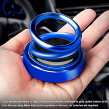 Load image into Gallery viewer, Car Auto Solar Energy Rotating Aromatherapy Air Fresher Double Ring Interior Accessories Diffuser For Car Home Decoration
