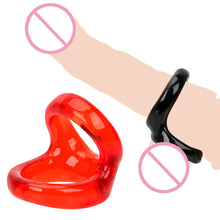 Load image into Gallery viewer, Silicone Lock Penis Ring Reusable Delay Ejaculation Erection Sex Toys for Couple Cock Ring for Men Erotic Toys
