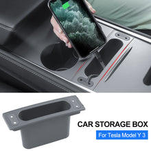 Load image into Gallery viewer, Car Center Console Armrest Storage Box Card Key Charging Cable Organizer Stowing Tidying Glove Box For Tesla Model Y 3
