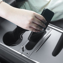 Load image into Gallery viewer, Car Center Console Armrest Storage Box Card Key Charging Cable Organizer Stowing Tidying Glove Box For Tesla Model Y 3
