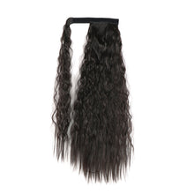 Load image into Gallery viewer, Paste Button Corn Perm Fluffy Long Curly Hair High Temperature Silk Strap Style Wig Ponytail Hair Extension for Women
