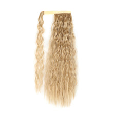 Load image into Gallery viewer, Paste Button Corn Perm Fluffy Long Curly Hair High Temperature Silk Strap Style Wig Ponytail Hair Extension for Women
