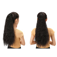 Load image into Gallery viewer, Paste Button Corn Perm Fluffy Long Curly Hair High Temperature Silk Strap Style Wig Ponytail Hair Extension for Women
