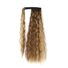 Load image into Gallery viewer, Paste Button Corn Perm Fluffy Long Curly Hair High Temperature Silk Strap Style Wig Ponytail Hair Extension for Women
