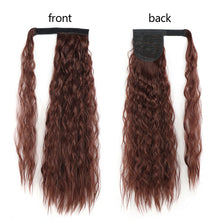 Load image into Gallery viewer, Paste Button Corn Perm Fluffy Long Curly Hair High Temperature Silk Strap Style Wig Ponytail Hair Extension for Women
