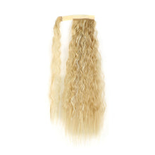 Load image into Gallery viewer, Paste Button Corn Perm Fluffy Long Curly Hair High Temperature Silk Strap Style Wig Ponytail Hair Extension for Women
