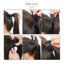 Load image into Gallery viewer, Paste Button Corn Perm Fluffy Long Curly Hair High Temperature Silk Strap Style Wig Ponytail Hair Extension for Women
