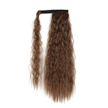 Load image into Gallery viewer, Paste Button Corn Perm Fluffy Long Curly Hair High Temperature Silk Strap Style Wig Ponytail Hair Extension for Women
