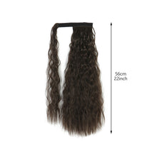 Load image into Gallery viewer, Paste Button Corn Perm Fluffy Long Curly Hair High Temperature Silk Strap Style Wig Ponytail Hair Extension for Women
