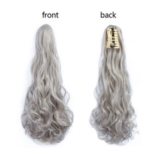 Load image into Gallery viewer, Clasp Style Ponytail Large Wave Long Curly Wig High Temperature Silk Curly Hair Ponytail Invisible Natural Hair Extension
