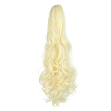 Load image into Gallery viewer, Clasp Style Ponytail Large Wave Long Curly Wig High Temperature Silk Curly Hair Ponytail Invisible Natural Hair Extension

