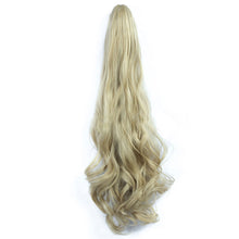 Load image into Gallery viewer, Clasp Style Ponytail Large Wave Long Curly Wig High Temperature Silk Curly Hair Ponytail Invisible Natural Hair Extension
