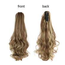 Load image into Gallery viewer, Clasp Style Ponytail Large Wave Long Curly Wig High Temperature Silk Curly Hair Ponytail Invisible Natural Hair Extension
