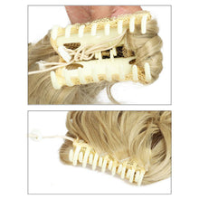 Load image into Gallery viewer, Clasp Style Ponytail Large Wave Long Curly Wig High Temperature Silk Curly Hair Ponytail Invisible Natural Hair Extension
