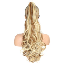 Load image into Gallery viewer, Clasp Style Ponytail Large Wave Long Curly Wig High Temperature Silk Curly Hair Ponytail Invisible Natural Hair Extension
