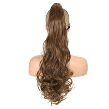 Load image into Gallery viewer, Clasp Style Ponytail Large Wave Long Curly Wig High Temperature Silk Curly Hair Ponytail Invisible Natural Hair Extension
