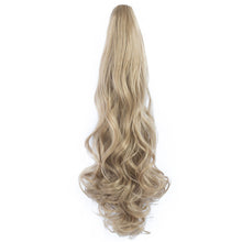 Load image into Gallery viewer, Clasp Style Ponytail Large Wave Long Curly Wig High Temperature Silk Curly Hair Ponytail Invisible Natural Hair Extension
