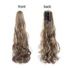 Load image into Gallery viewer, Clasp Style Ponytail Large Wave Long Curly Wig High Temperature Silk Curly Hair Ponytail Invisible Natural Hair Extension
