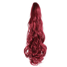 Load image into Gallery viewer, Clasp Style Ponytail Large Wave Long Curly Wig High Temperature Silk Curly Hair Ponytail Invisible Natural Hair Extension

