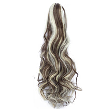 Load image into Gallery viewer, Clasp Style Ponytail Large Wave Long Curly Wig High Temperature Silk Curly Hair Ponytail Invisible Natural Hair Extension

