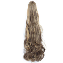Load image into Gallery viewer, Clasp Style Ponytail Large Wave Long Curly Wig High Temperature Silk Curly Hair Ponytail Invisible Natural Hair Extension
