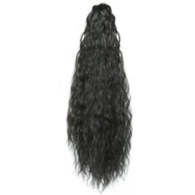 Load image into Gallery viewer, Clasp Style Ponytail Small Roll Corn Perm Long Curly Wig High Temperature Silk Invisible Natural Hair Extension
