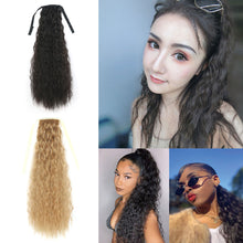 Load image into Gallery viewer, Natural Traceless Strap Style Corn Perm Ponytail Curly Wig High Temperature Silk Ponytail Hair Extension Hairpiece
